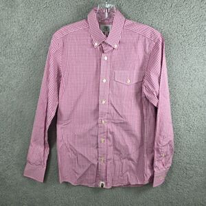 Bape A Bathing Ape Abanini Pink Check Button Down Shirt Size S